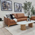 Carson 3 Seater Sofa In Tan Leather