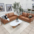 Carson 3+2 Seater Package In Tan Leather
