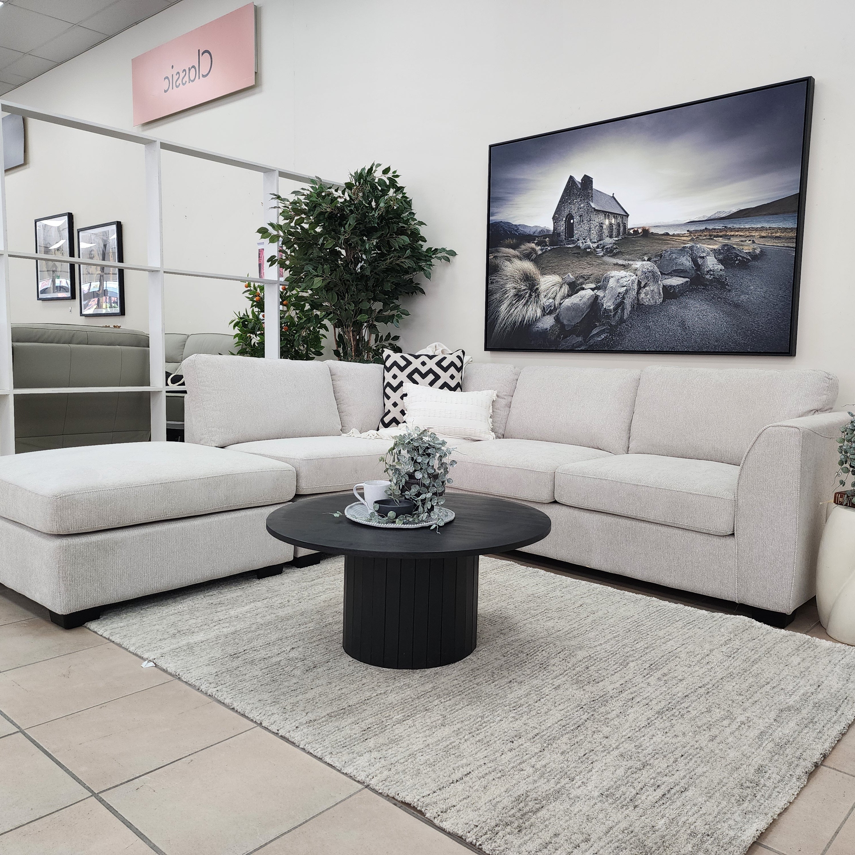 Kelsey Sofa Bed With Left Chaise In Natural