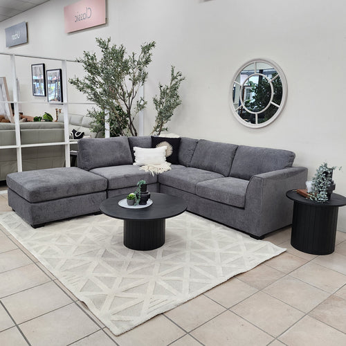 Kelsey Sofa Bed With Left Chaise In Grey