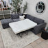 Kelsey Sofa Bed With Left Chaise In Grey