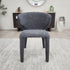 Lorenzo Dining Chair In Milan Charcoal