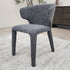 Lorenzo Dining Chair In Milan Charcoal