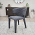 Lorenzo Dining Chair In Milan Charcoal