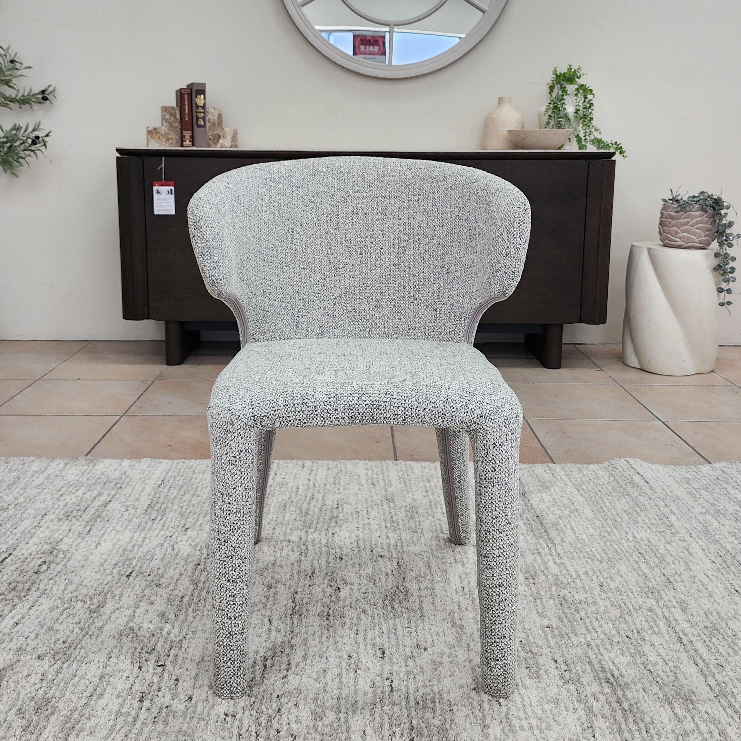 Lorenzo Dining Chair In Salt & Pepper