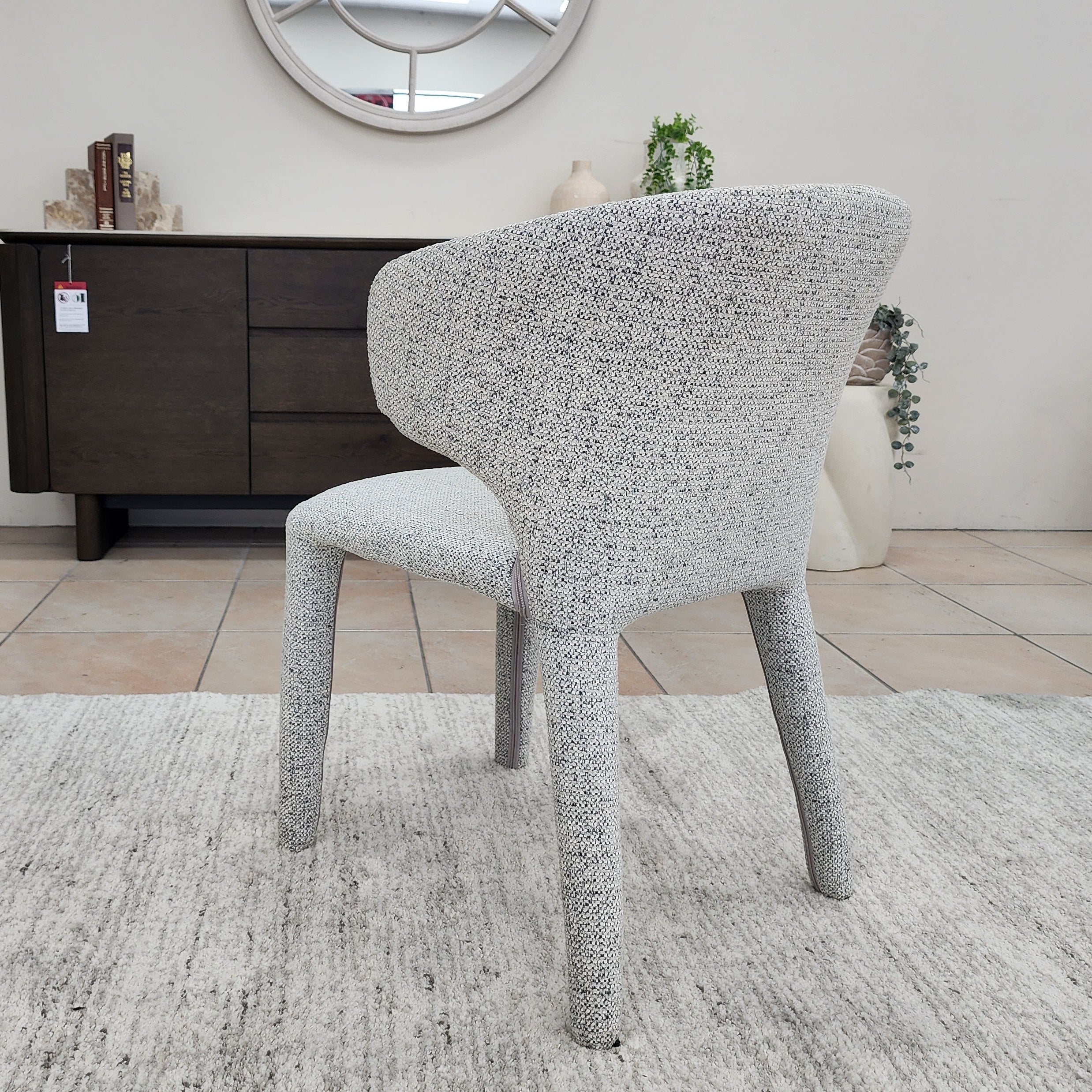 Lorenzo Dining Chair In Salt & Pepper