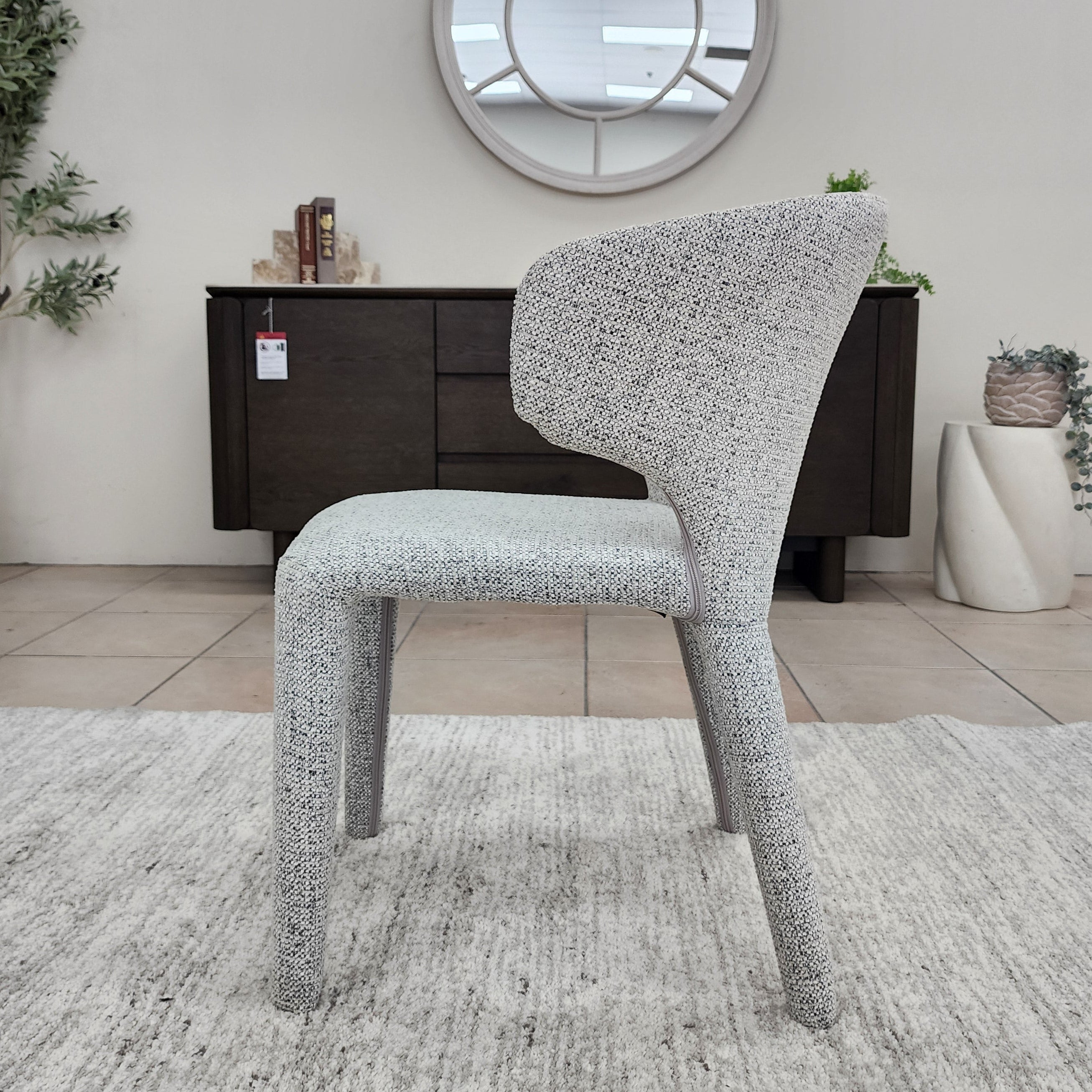 Lorenzo Dining Chair In Salt & Pepper