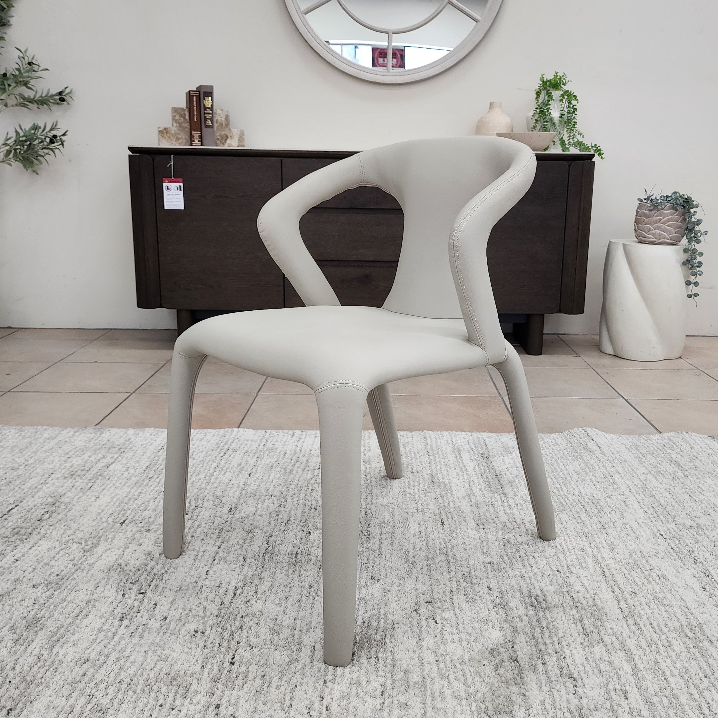 Matteo Dining Chair In Grey