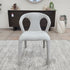 Matteo Upholstered Dining Chair In Salt & Pepper