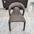Elena Fully Upholstered Chair In Chocolate