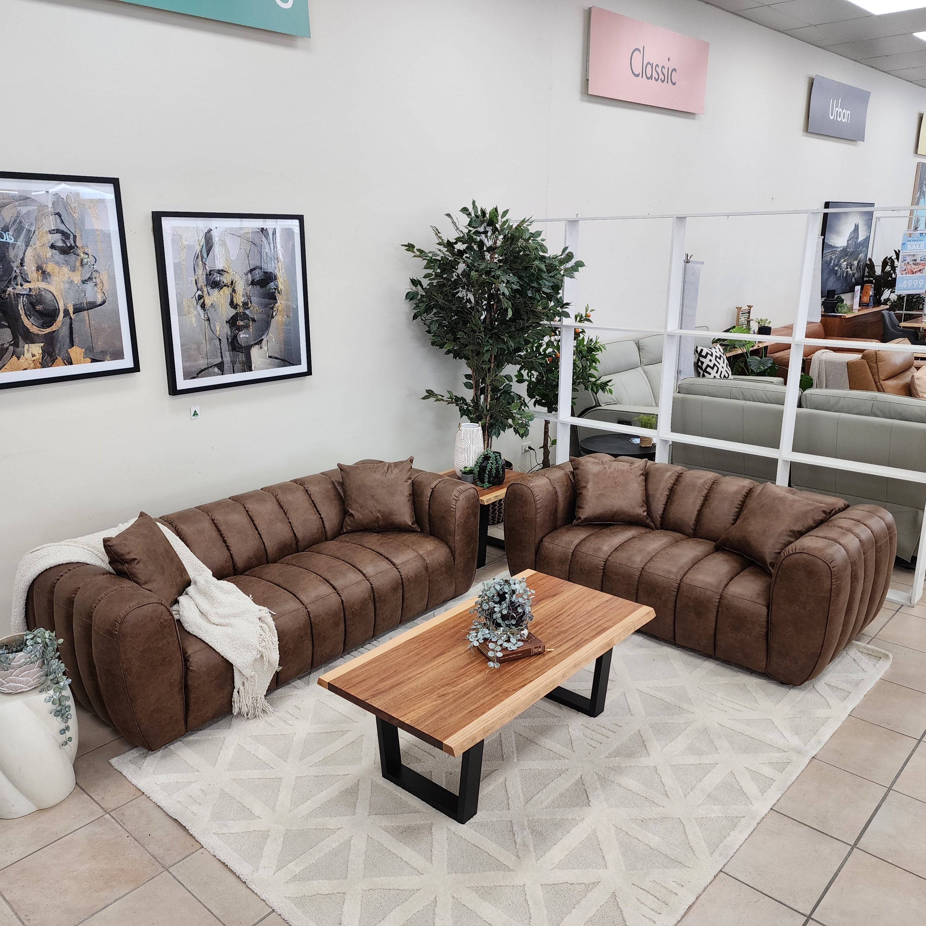 Harvey 3+2 Seater Package In Tan