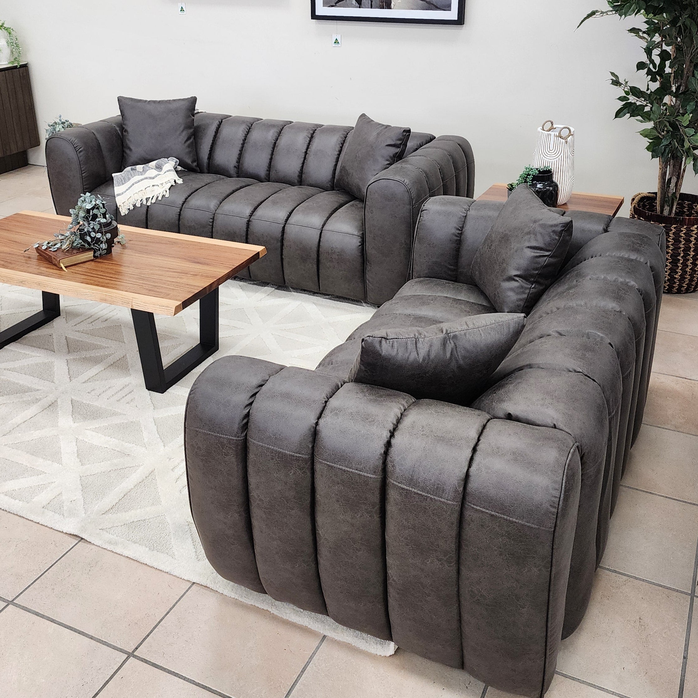 Harvey 3+2 Seater Package In Grey