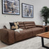 Hollywood 3 Seater With Electric Recliners In Tan