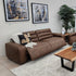 Hollywood 3 Seater With Electric Recliners In Tan