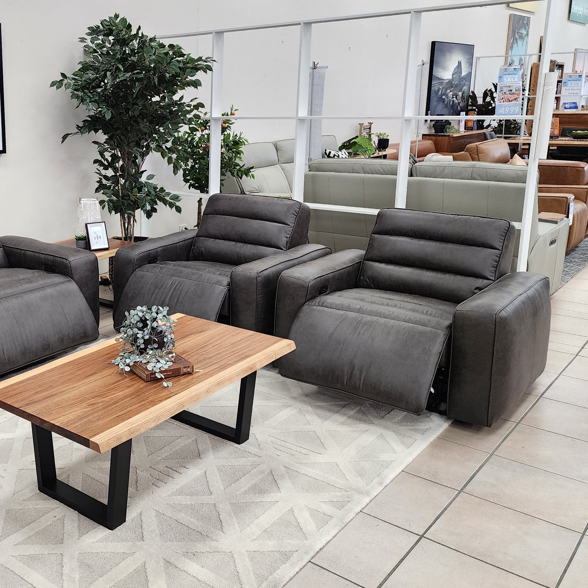 Hollywood Single Electric Recliner In Grey