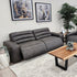 Hollywood 3 Seater With Electric Recliners In Grey