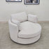 Oversized Cloud Soft Cuddle Chair In Natural Upholstery