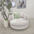 Oversized Cloud Soft Cuddle Chair In Natural Upholstery
