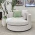 Oversized Cloud Soft Cuddle Chair In Natural Upholstery