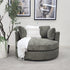 Oversized Cloud Soft Cuddle Chair In Pesto Green Upholstery