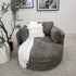Oversized Cloud Soft Cuddle Chair In Pesto Green Upholstery