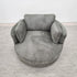 Oversized Cloud Soft Cuddle Chair In Pesto Green Upholstery