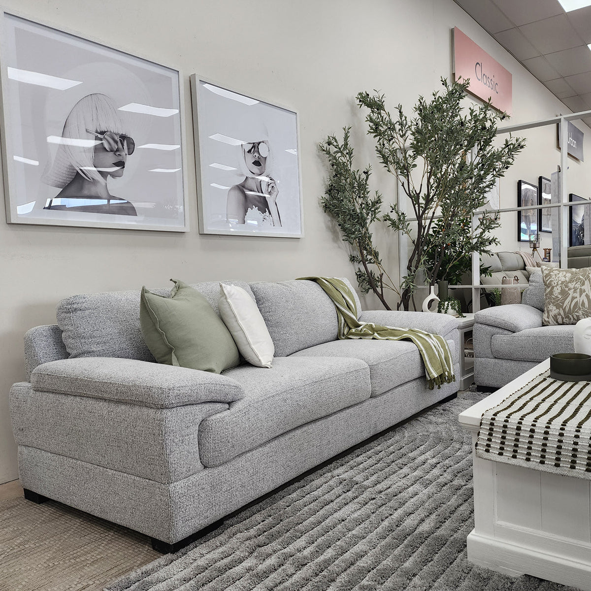 Antonio 3+2 Sofa Package In Light Grey