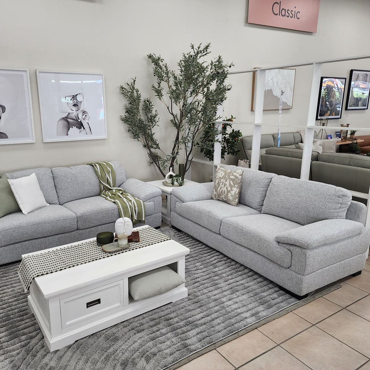 Antonio 3+2 Sofa Package In Light Grey