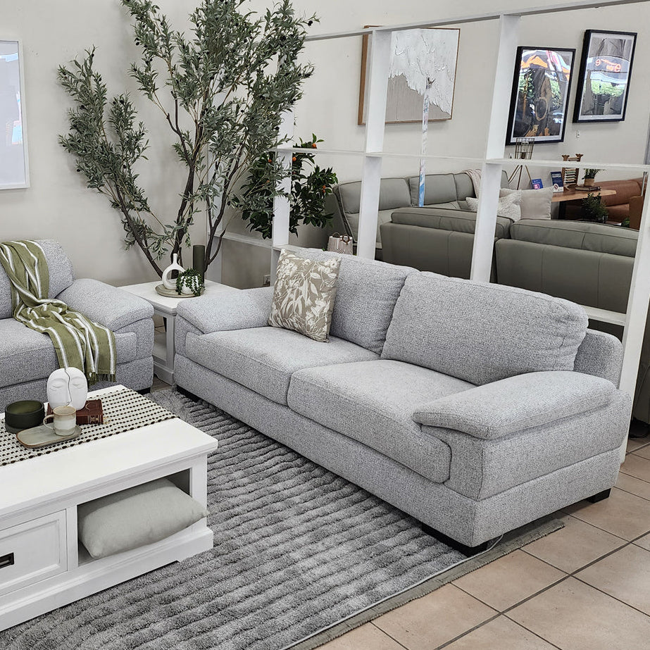 Antonio 2 Seater Sofa In Light Grey