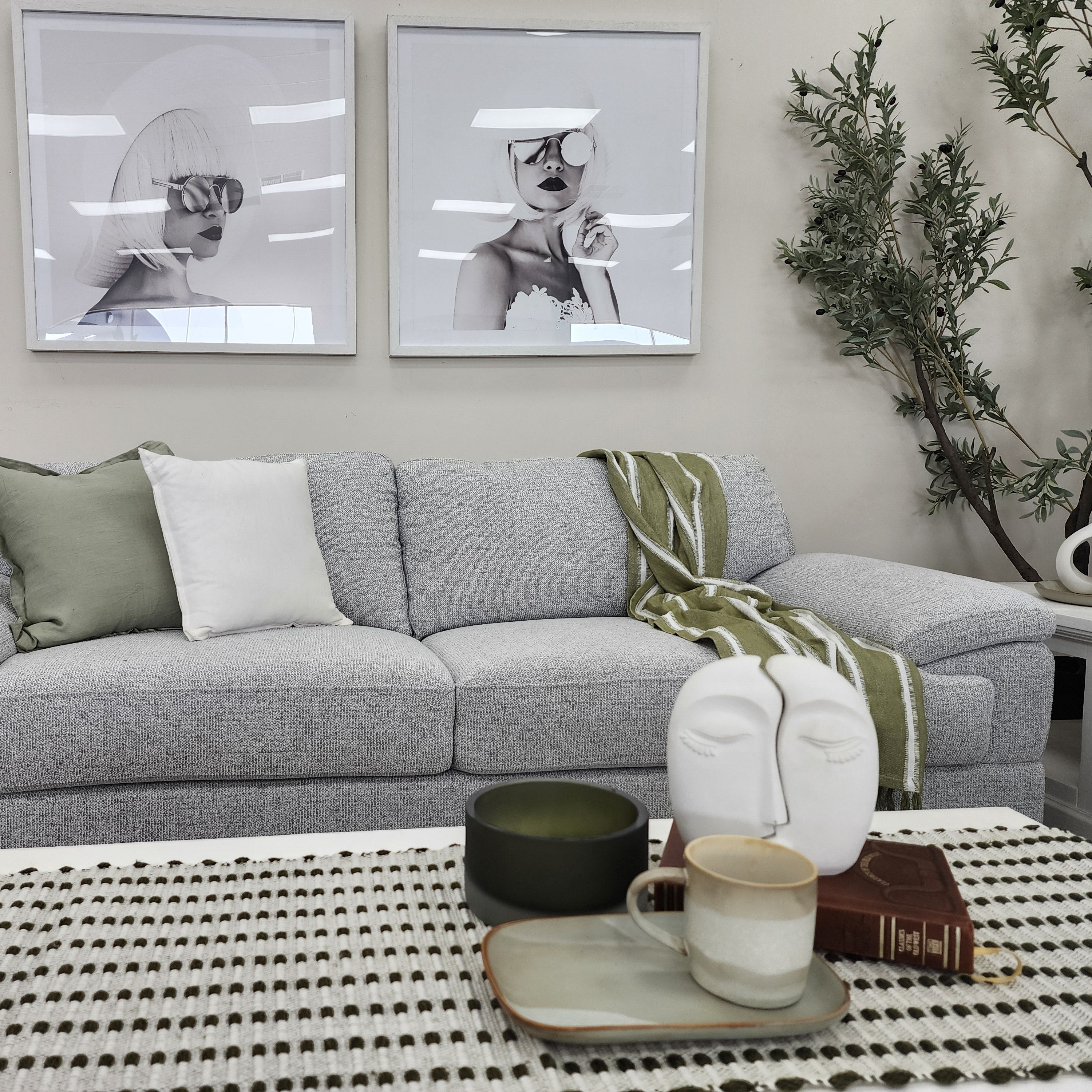 Antonio 3+2 Sofa Package In Light Grey