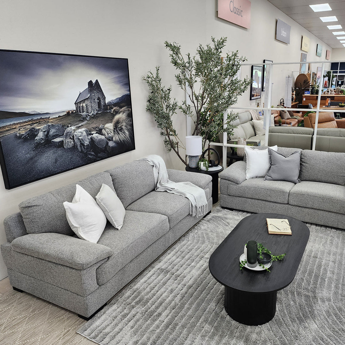 Antonio 3+2 Sofa Package In Nickel Grey