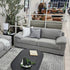 Antonio 2 Seater Sofa In Nickel Grey