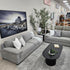 Antonio 3+2 Sofa Package In Nickel Grey
