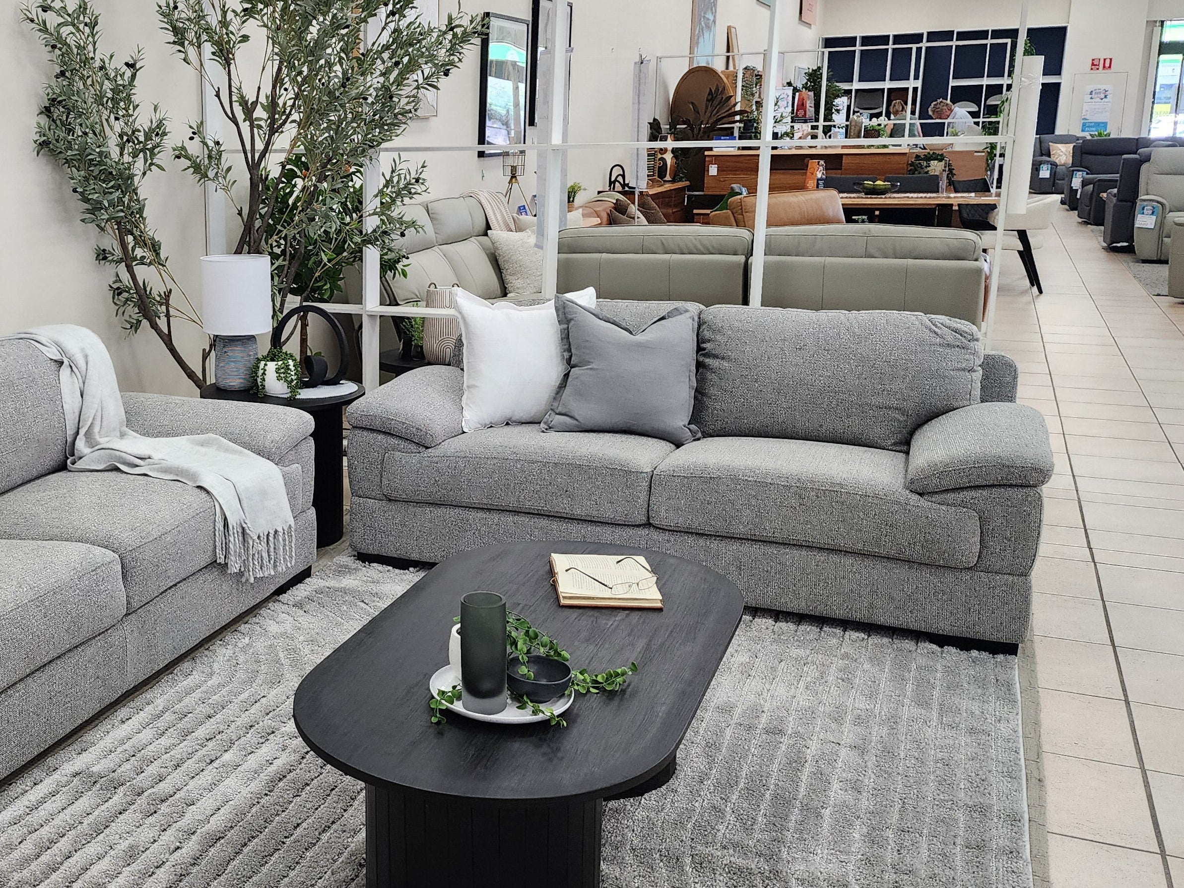 Antonio 2 Seater Sofa In Nickel Grey