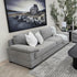 Antonio 3 Seater Sofa In Nickel Grey