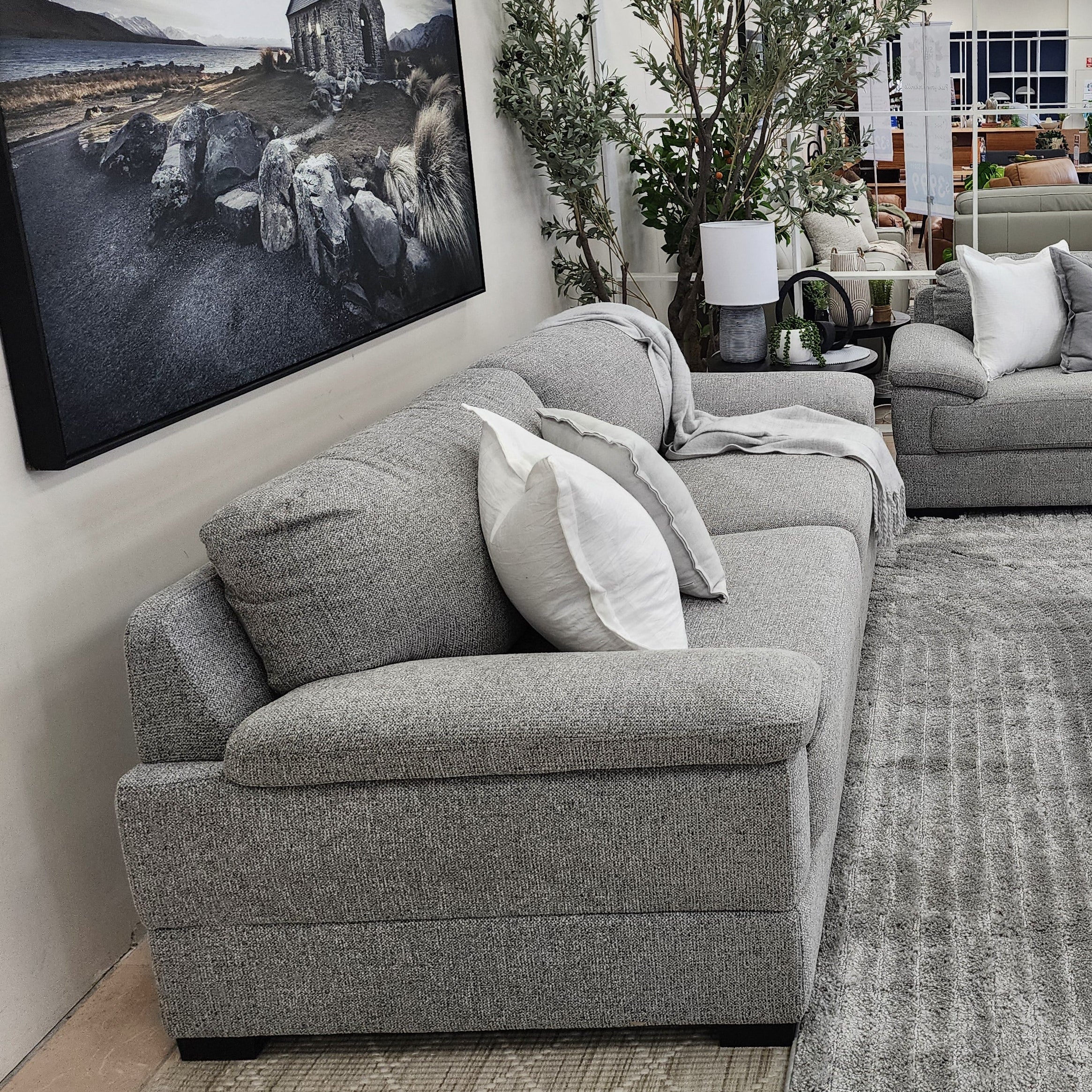 Antonio 3 Seater Sofa In Nickel Grey