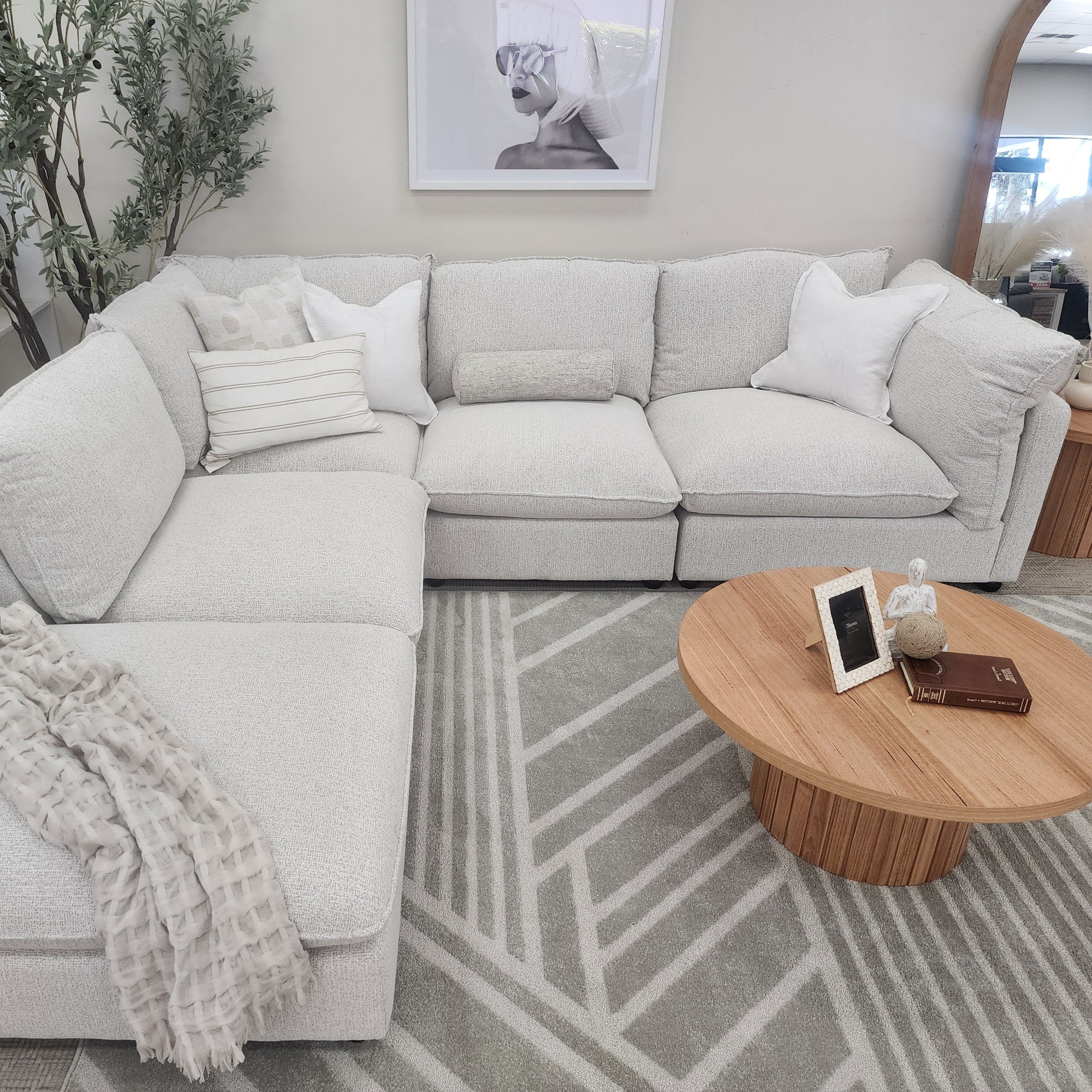 Jupiter Left Hand Chaise In Natural