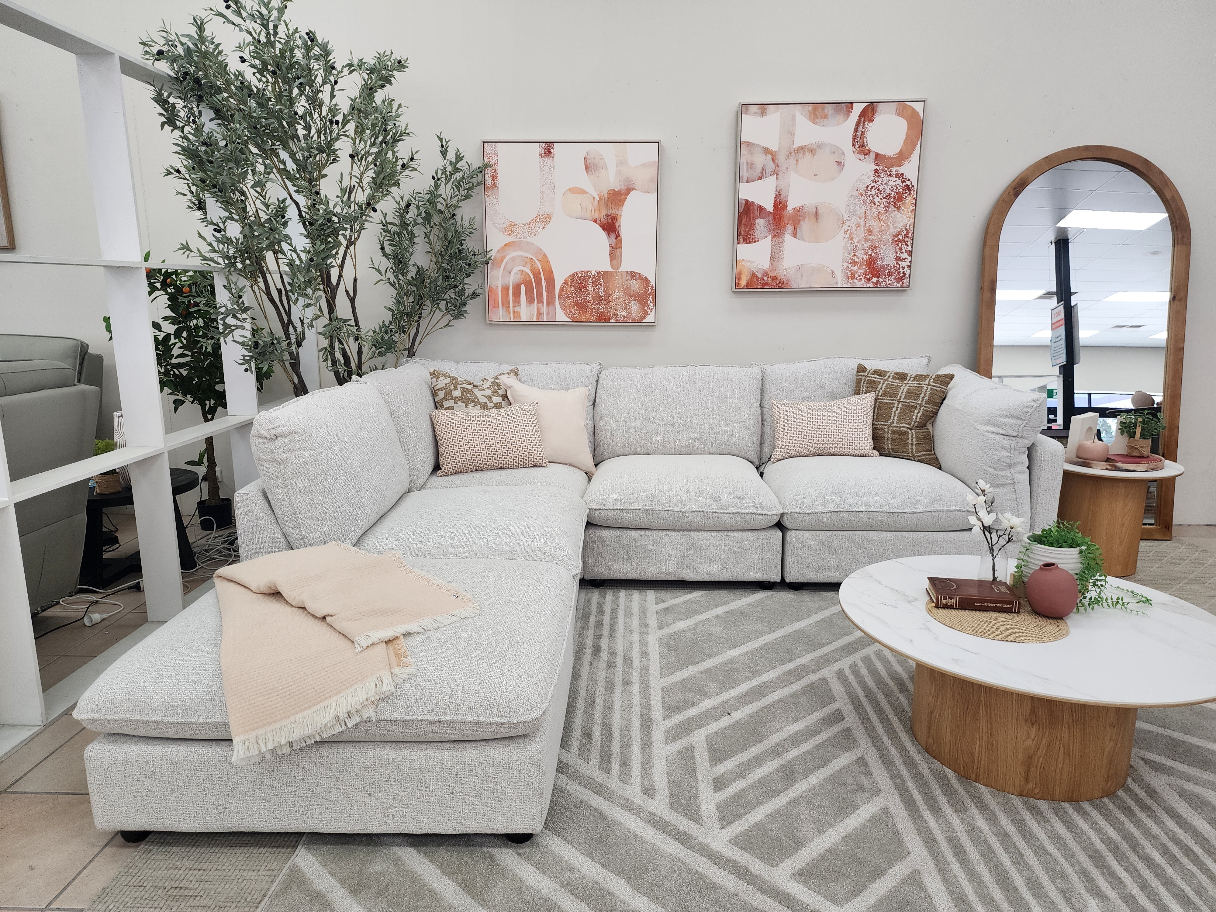 Jupiter Left Hand Chaise In Natural