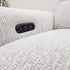 Calabria 4  Seater Dual Electric Recliners In Soft Grey