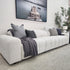 Calabria 4  Seater Dual Electric Recliners In Soft Grey