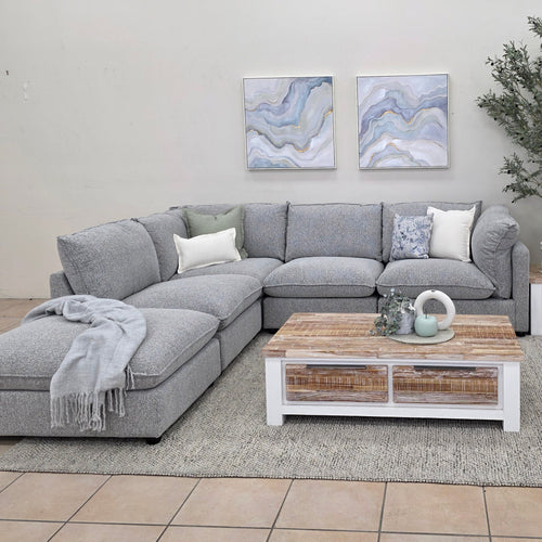 Jupiter Left Hand Chaise In Grey