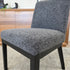 Ginko Dining Chair With Black Frame In Charcoal Milan Fabric