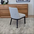 Ginko Dining Chair With Black Leg in Milan Salt and Pepper
