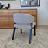 Layton Dining Chair With Black Leg & Grey Upholstery
