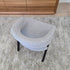 Layton Dining Chair With Black Leg & Grey Upholstery