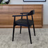 Kayden Dining Chair With Black Frame & Upholstery