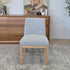 Ginko Dining Chair With Natural Leg In Salt & Petter