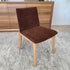 Alexa Dining Chair In Natural Timber & Rust Upholstery