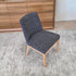 Ginko Dining Chair With Natural Leg In Milan Charcoal