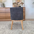 Ginko Dining Chair With Natural Leg In Milan Charcoal